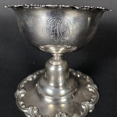 Pair Scarce John Macy Nantucket Gorham Sterling Silver Citrus Cups, 19th century