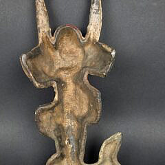 Scarce Antique Cast Iron Figural Mermaid Bootjack Doorstop, circa 1920