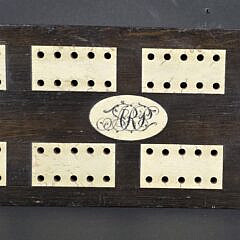 Large Antique Sailor Made Cribbage Board, 19th Century