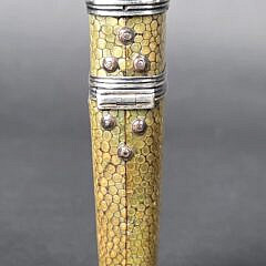 Antique Shagreen and Silver Lancet Case Etui, 19th century