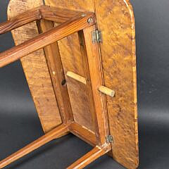 Antique American Birdseye Maple Salesman Sample Hepplewhite Drop Leaf Table, 19th century