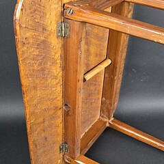 Antique American Birdseye Maple Salesman Sample Hepplewhite Drop Leaf Table, 19th century