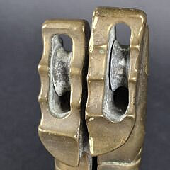 Pair of Extraordinary Antique Solid Bronze Figural Dolphin Yacht Rope Pulls, circa 1920s