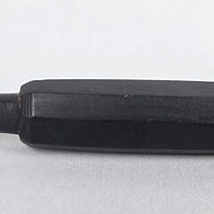 Antique Sailor Made Ebony Clenched Fist Pie Crimper, 19th century