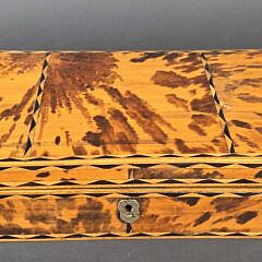Antique Tortoiseshell Inlaid British Regency Box, 19th century