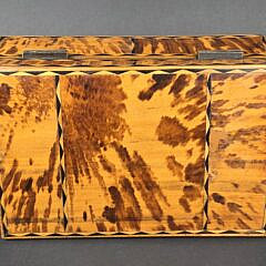 Antique Tortoiseshell Inlaid British Regency Box, 19th century
