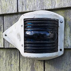 Pair of Vintage Port and Starboard Tear Drop Ships Bow Lights, 20th century