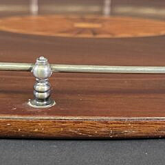 Antique British Regency Sterling Silver Gallery Serving Tray, 19th century