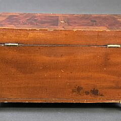 Antique Sailor Made Heart and Star Inlaid Box, 19th century
