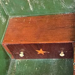 Antique Sailor Made Heart and Star Inlaid Box, 19th century