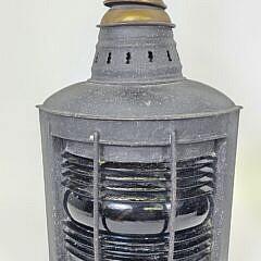 Pair of Antique Perkins Port and Starboard Ship Light Lanterns