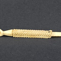 Three Antique Whalebone Carved Instruments, 19th century