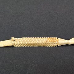 Three Antique Whalebone Carved Instruments, 19th century