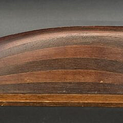 Antique Eight-Lift Ship Builders Half Hull Boat Model, 19th century