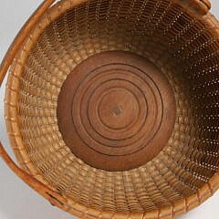 Exceedingly Rare Antique South Shoal Nantucket Lightship Basket, 19th century