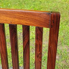 Pair of Vintage Nautical Rosewood Naval Folding Deck Chairs, 20th century