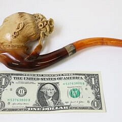 Fine Meerschaum Pipe Depicting the Bust of a Lady