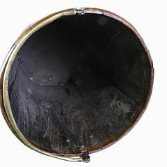 English Brass Bound Peat Bucket, 19th Century