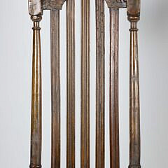 Pair of William and Mary Carved Wood Side Chairs, 17th Century