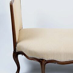 Louis XV Provincial Walnut Day Bed, 19th Century
