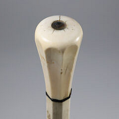 Whaleman Made Capstan Grip Walking Stick, 19th Century