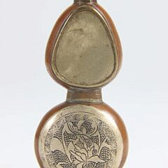 Paktong & Copper Alloy Snuff Bottle, Qing Dynasty