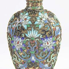 Champleve Enamel Snuff Bottle, Qing Dynasty