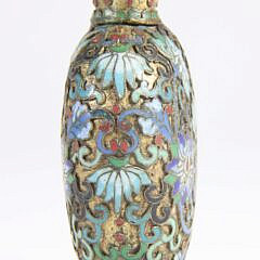 Champleve Enamel Snuff Bottle, Qing Dynasty