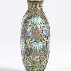 Champleve Enamel Snuff Bottle, Qing Dynasty