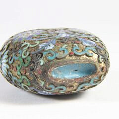 Champleve Enamel Snuff Bottle, Qing Dynasty
