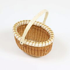 Nap Plank Miniature Open Oval Swing Handle Nantucket Basket
