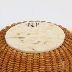Nap Plank Miniature Open Oval Swing Handle Nantucket Basket