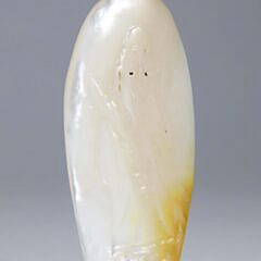 Carved Abalone “Immortals” Snuff Bottle, 20th Century