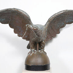 American Copper Hollow Body Eagle in Flight, 19th Century