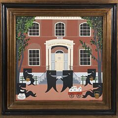 Maggie Meredith Oil on Canvas "Pacific National Bank"