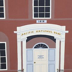 Maggie Meredith Oil on Canvas “Pacific National Bank”