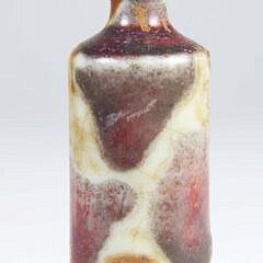 Splash Glazed Porcelain Snuff Bottle, Qing Dynasty