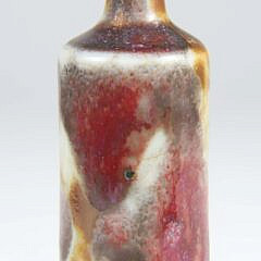 Splash Glazed Porcelain Snuff Bottle, Qing Dynasty
