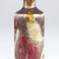 Splash Glazed Porcelain Snuff Bottle, Qing Dynasty