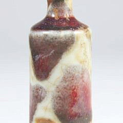 Splash Glazed Porcelain Snuff Bottle, Qing Dynasty