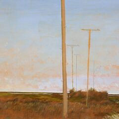 Kenneth Layman “40th Pole” Oil on Panel