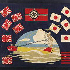 World War Two U.S. Navy U.S.S. Besugo SS-321 Submarine Kill Flag, circa 1945,