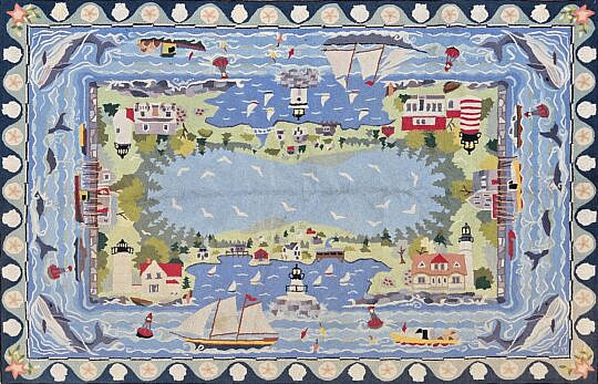 Claire Murray Nantucket Hooked Rug