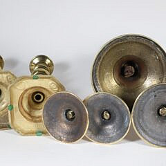 Collection of Ten Assorted 19th Century Brass Candlesticks