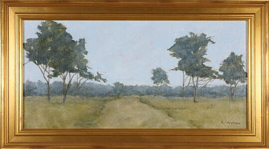 Kenneth Layman "Road Through the Serengeti" Oil on Canvas Board