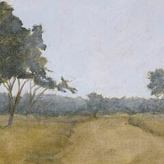 Kenneth Layman “Road Through the Serengeti” Oil on Canvas Board