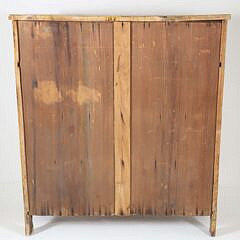 American Yellow Mustard Painted Cupboard, 19th Century