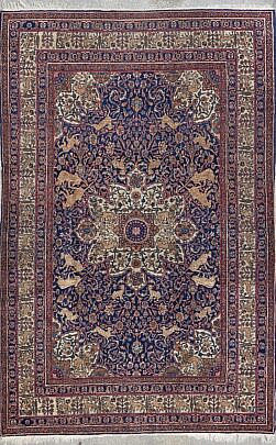 Hand Knotted Wool Antique Oriental Rug
