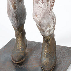 Polychromed Carved Wood Figure of a Lady, 19th Century