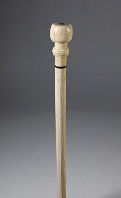 Whaleman Made Knob Cane On Whalebone Shaft, 19th Century